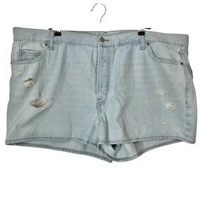 Old Navy Women’s Size 22 High Rise Slouchy Straight Distressed Shorts